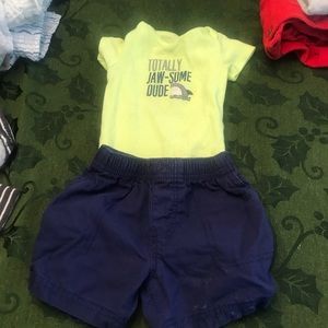 Boys matching short set